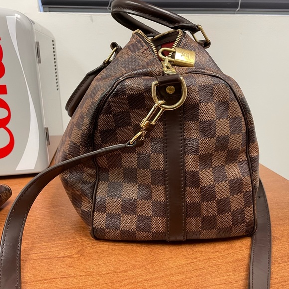 Louis Vuitton Speedy Bandoulière 30 WITH Clèmence Wallet and long strap. - Picture 3 of 10